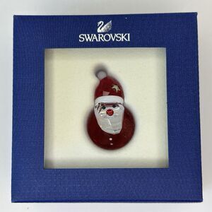 Swarovski Crystal Figurines Rocking Santa Hat w/Original Box *Retired